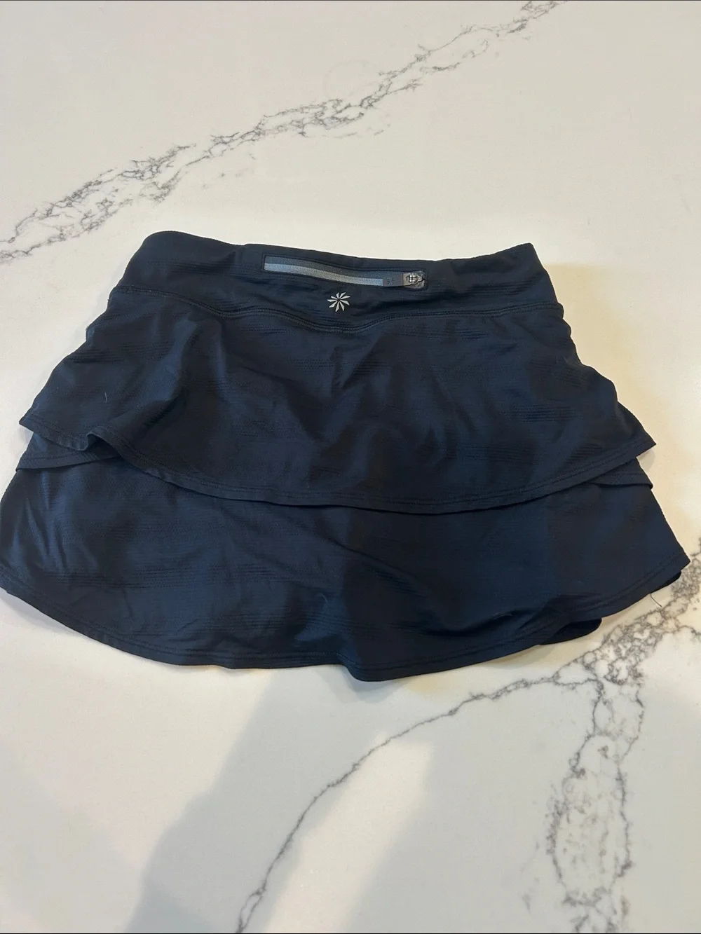Athleta Black Ruffled Skort